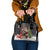 Christmas Canada Shoulder Handbag Merry Moose-Mas Santa Hugging A Moose