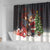 Christmas Canada Shower Curtain Merry Moose-Mas Santa Hugging A Moose