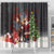 Christmas Canada Shower Curtain Merry Moose-Mas Santa Hugging A Moose