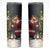 Christmas Canada Skinny Tumbler Merry Moose-Mas Santa Hugging A Moose - Wonder Print Shop