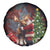 Christmas Canada Spare Tire Cover Merry Moose-Mas Santa Hugging A Moose - Wonder Print Shop