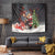 Christmas Canada Tapestry Merry Moose-Mas Santa Hugging A Moose - Wonder Print Shop