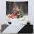 Christmas Canada Tapestry Merry Moose-Mas Santa Hugging A Moose - Wonder Print Shop