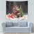 Christmas Canada Tapestry Merry Moose-Mas Santa Hugging A Moose - Wonder Print Shop
