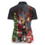 Christmas Canada Women Polo Shirt Merry Moose-Mas Santa Hugging A Moose - Wonder Print Shop