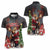 Christmas Canada Women Polo Shirt Merry Moose-Mas Santa Hugging A Moose - Wonder Print Shop