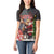 Christmas Canada Women Polo Shirt Merry Moose-Mas Santa Hugging A Moose - Wonder Print Shop