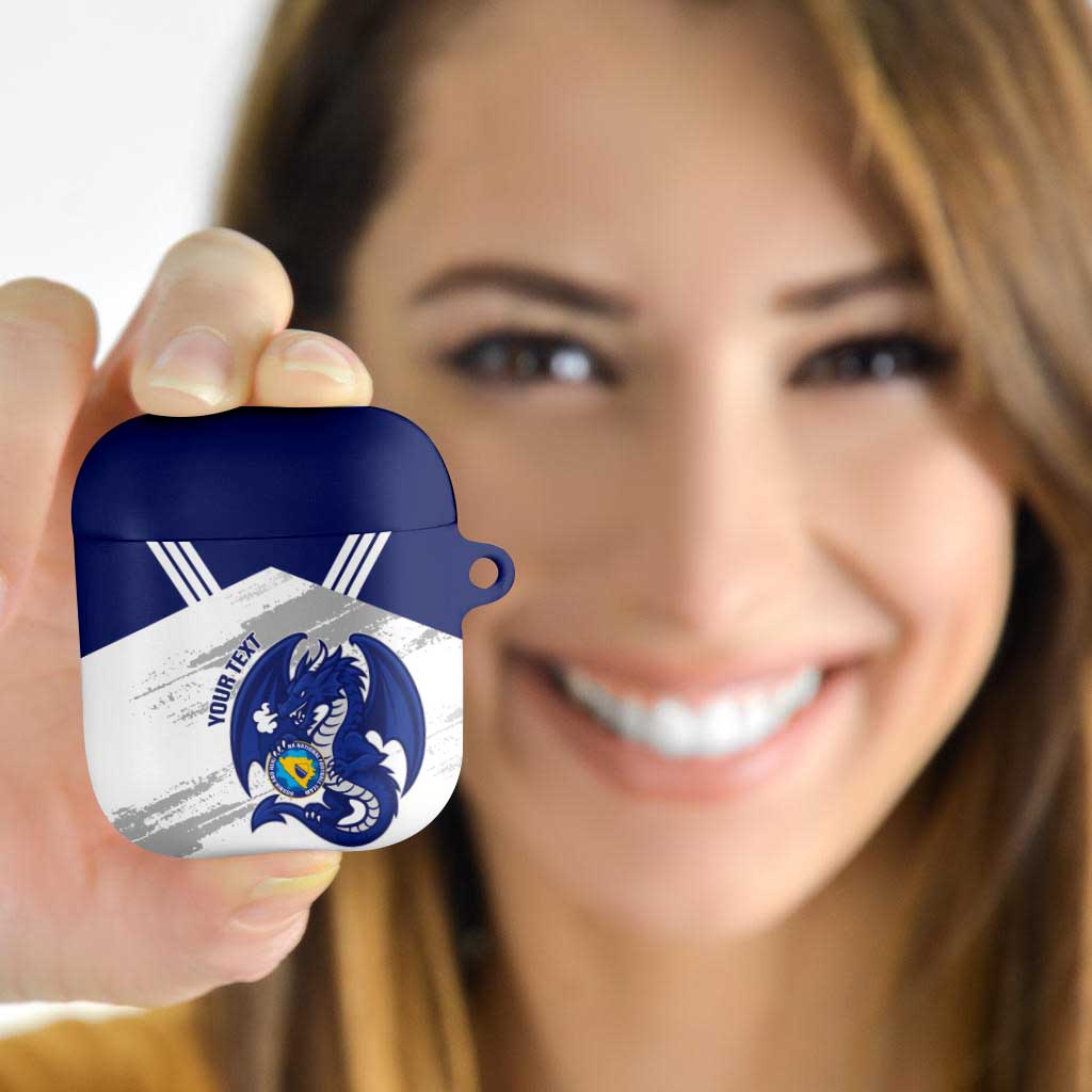 Bosnia and Herzegovina Football Custom AirPods Case Go Zmajevi Mi smo uz vas White Version - Wonder Print Shop