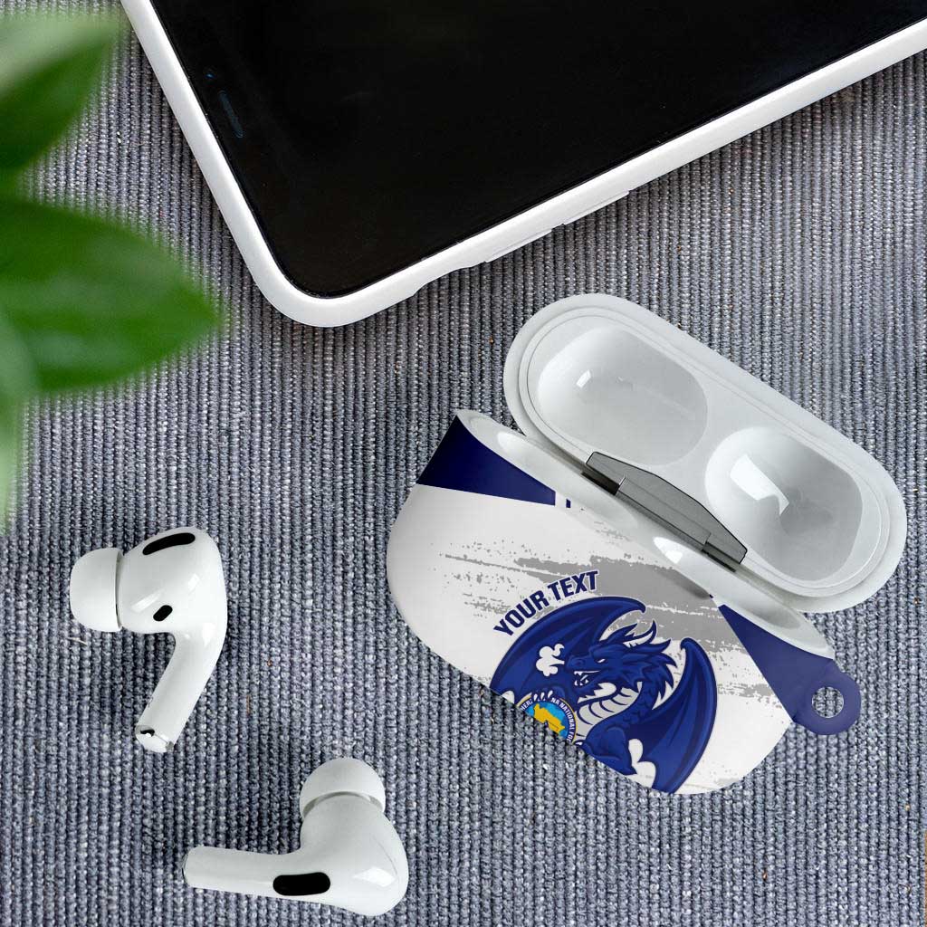 Bosnia and Herzegovina Football Custom AirPods Case Go Zmajevi Mi smo uz vas White Version - Wonder Print Shop