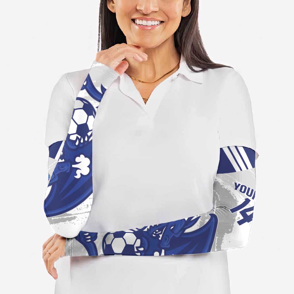 Bosnia and Herzegovina Football Custom Arm Sleeves Go Zmajevi Mi smo uz vas White Version - Wonder Print Shop