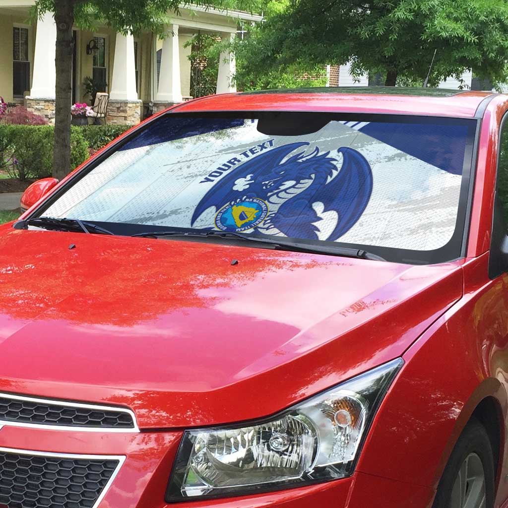 Bosnia and Herzegovina Football Custom Auto Sun Shade Go Zmajevi Mi smo uz vas White Version - Wonder Print Shop