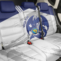 Bosnia and Herzegovina Football Custom Back Car Seat Cover Go Zmajevi Mi smo uz vas White Version - Wonder Print Shop
