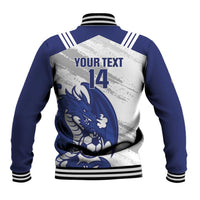 Bosnia and Herzegovina Football Custom Baseball Jacket Go Zmajevi Mi smo uz vas White Version - Wonder Print Shop