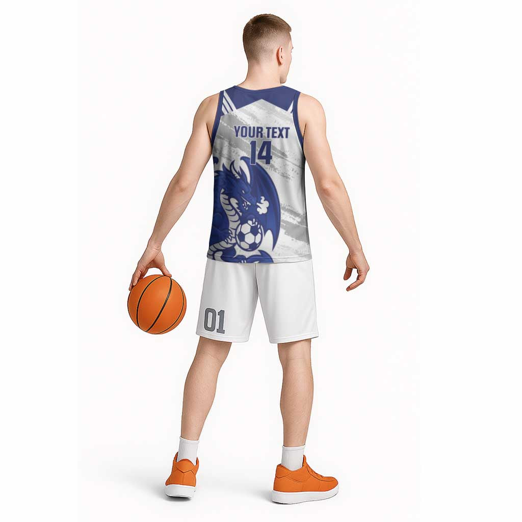 Bosnia and Herzegovina Football Custom Basketball Jersey Go Zmajevi Mi smo uz vas White Version - Wonder Print Shop