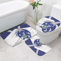 Bosnia and Herzegovina Football Custom Bathroom Set Go Zmajevi Mi smo uz vas White Version - Wonder Print Shop