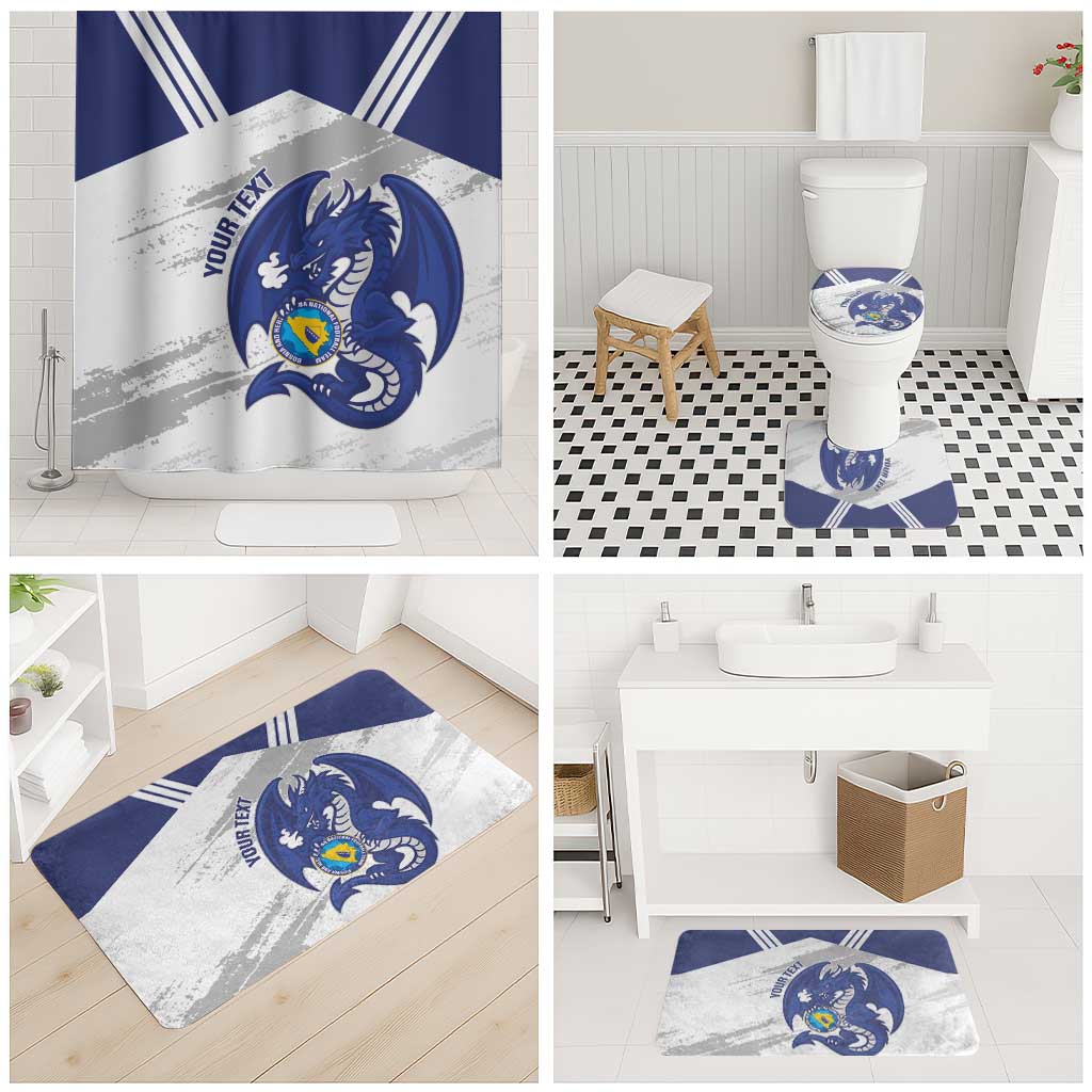 Bosnia and Herzegovina Football Custom Bathroom Set Go Zmajevi Mi smo uz vas White Version - Wonder Print Shop