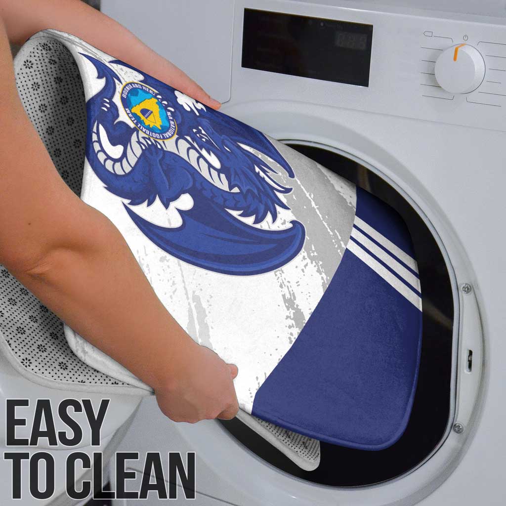 Bosnia and Herzegovina Football Custom Bathroom Set Go Zmajevi Mi smo uz vas White Version - Wonder Print Shop