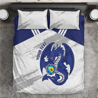 Bosnia and Herzegovina Football Custom Bedding Set Go Zmajevi Mi smo uz vas White Version - Wonder Print Shop