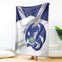 Bosnia and Herzegovina Football Custom Blanket Go Zmajevi Mi smo uz vas White Version - Wonder Print Shop