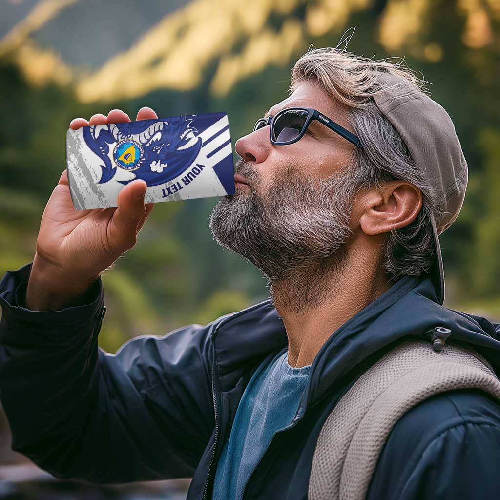 Bosnia and Herzegovina Football Custom 4 in 1 Can Cooler Tumbler Go Zmajevi Mi smo uz vas White Version - Wonder Print Shop