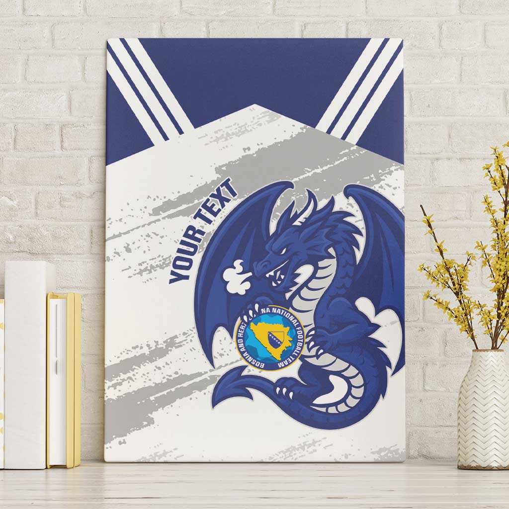 Bosnia and Herzegovina Football Custom Canvas Wall Art Go Zmajevi Mi smo uz vas White Version - Wonder Print Shop