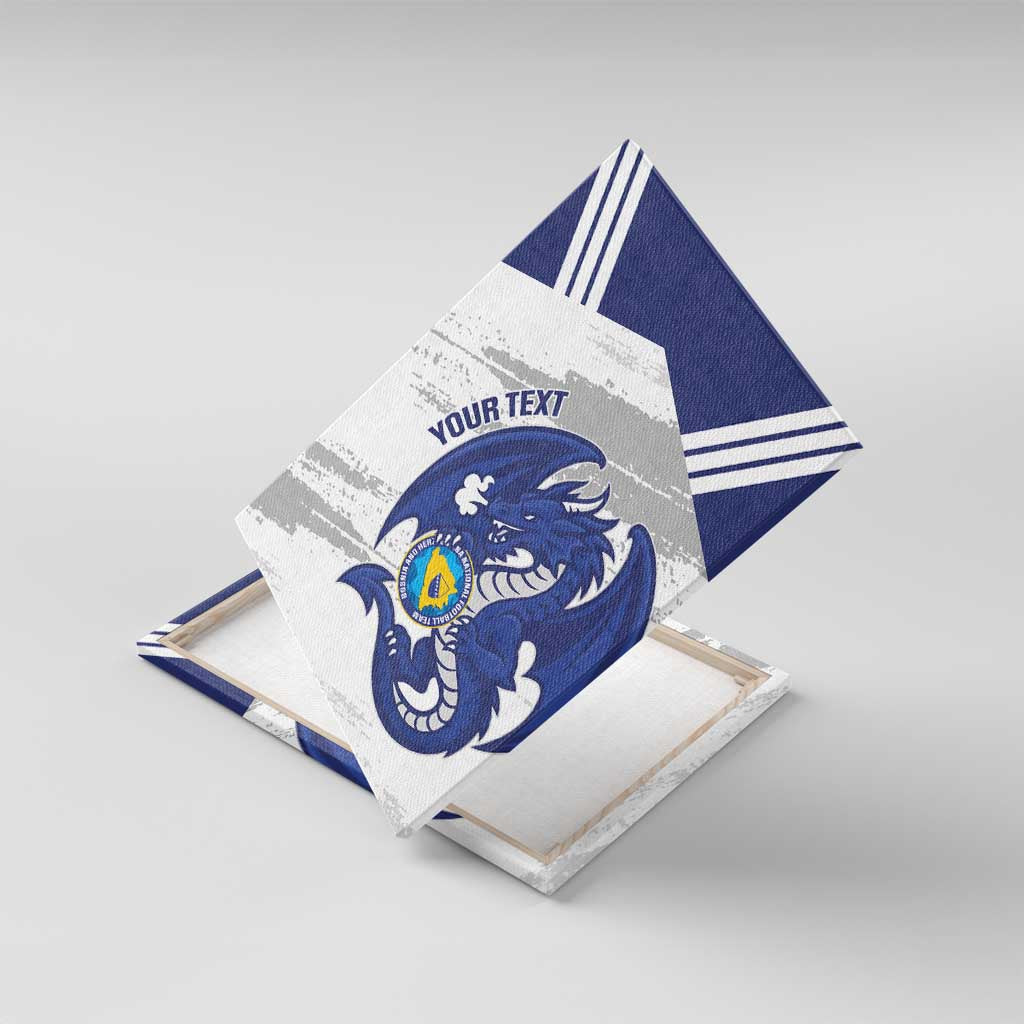 Bosnia and Herzegovina Football Custom Canvas Wall Art Go Zmajevi Mi smo uz vas White Version - Wonder Print Shop
