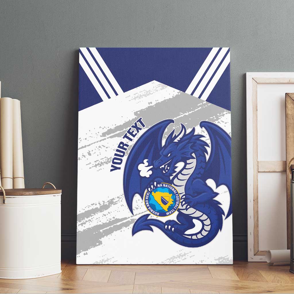 Bosnia and Herzegovina Football Custom Canvas Wall Art Go Zmajevi Mi smo uz vas White Version - Wonder Print Shop