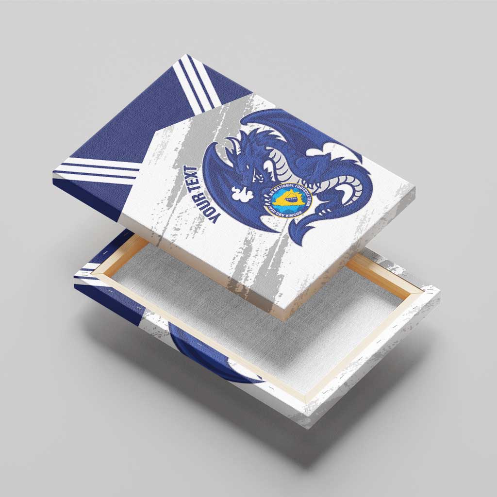 Bosnia and Herzegovina Football Custom Canvas Wall Art Go Zmajevi Mi smo uz vas White Version - Wonder Print Shop