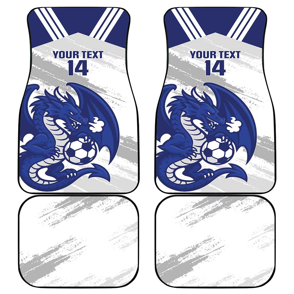 Bosnia and Herzegovina Football Custom Car Mats Go Zmajevi Mi smo uz vas White Version - Wonder Print Shop