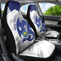Bosnia and Herzegovina Football Custom Car Seat Cover Go Zmajevi Mi smo uz vas White Version - Wonder Print Shop