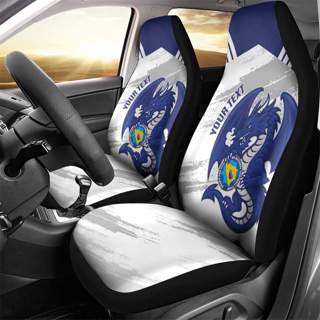 Bosnia and Herzegovina Football Custom Car Seat Cover Go Zmajevi Mi smo uz vas White Version - Wonder Print Shop
