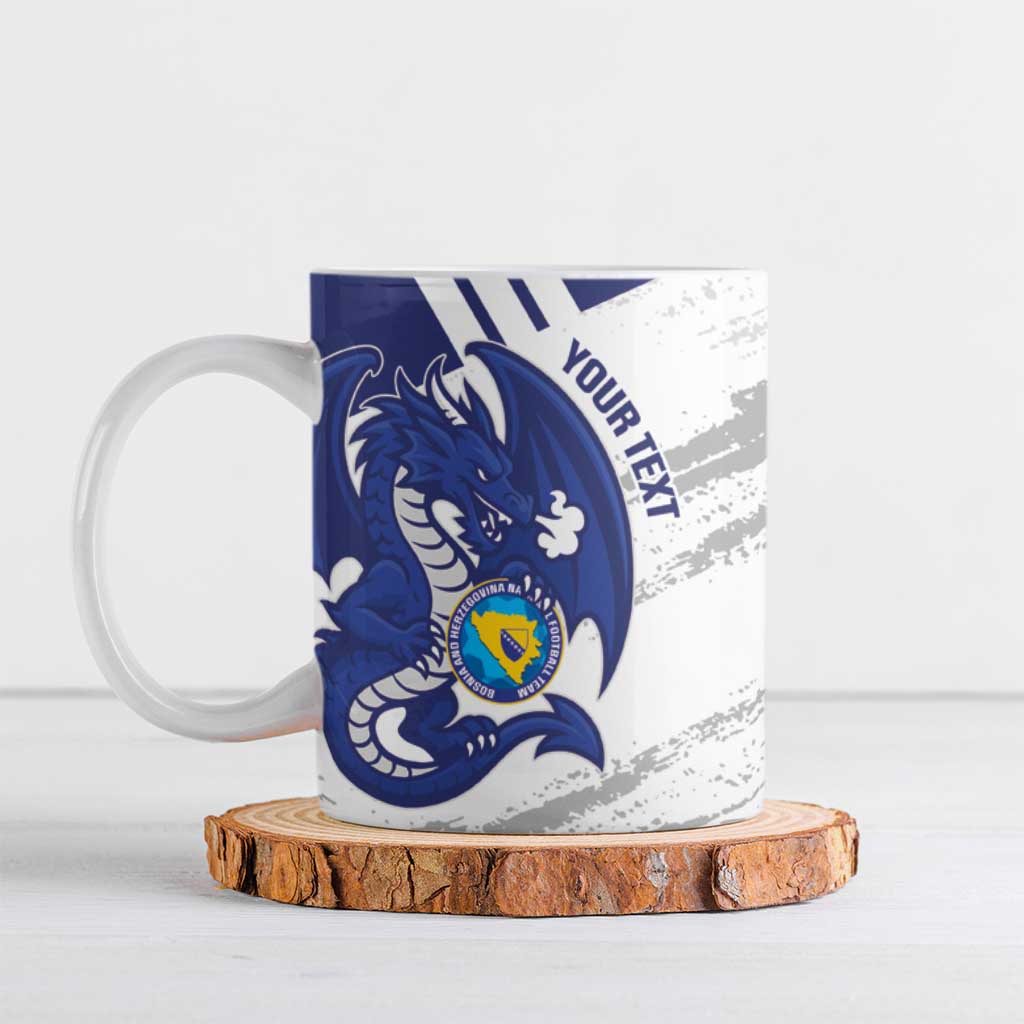 Bosnia and Herzegovina Football Custom Ceramic Mug Go Zmajevi Mi smo uz vas White Version - Wonder Print Shop