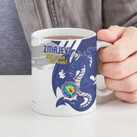 Bosnia and Herzegovina Football Custom Ceramic Mug Go Zmajevi Mi smo uz vas White Version - Wonder Print Shop