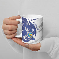 Bosnia and Herzegovina Football Custom Ceramic Mug Go Zmajevi Mi smo uz vas White Version - Wonder Print Shop