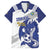 Bosnia and Herzegovina Football Custom Family Matching Long Sleeve Bodycon Dress and Hawaiian Shirt Go Zmajevi Mi smo uz vas White Version - Wonder Print Shop