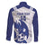 Bosnia and Herzegovina Football Custom Family Matching Long Sleeve Bodycon Dress and Hawaiian Shirt Go Zmajevi Mi smo uz vas White Version - Wonder Print Shop