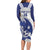Bosnia and Herzegovina Football Custom Family Matching Long Sleeve Bodycon Dress and Hawaiian Shirt Go Zmajevi Mi smo uz vas White Version - Wonder Print Shop