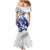 Bosnia and Herzegovina Football Custom Family Matching Mermaid Dress and Hawaiian Shirt Go Zmajevi Mi smo uz vas White Version - Wonder Print Shop