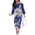 Bosnia and Herzegovina Football Custom Family Matching Off The Shoulder Long Sleeve Dress and Hawaiian Shirt Go Zmajevi Mi smo uz vas White Version - Wonder Print Shop