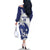 Bosnia and Herzegovina Football Custom Family Matching Off The Shoulder Long Sleeve Dress and Hawaiian Shirt Go Zmajevi Mi smo uz vas White Version - Wonder Print Shop