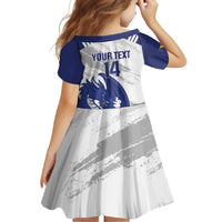 Bosnia and Herzegovina Football Custom Family Matching Off Shoulder Maxi Dress and Hawaiian Shirt Go Zmajevi Mi smo uz vas White Version - Wonder Print Shop