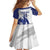 Bosnia and Herzegovina Football Custom Family Matching Off Shoulder Maxi Dress and Hawaiian Shirt Go Zmajevi Mi smo uz vas White Version - Wonder Print Shop