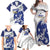 Bosnia and Herzegovina Football Custom Family Matching Off Shoulder Maxi Dress and Hawaiian Shirt Go Zmajevi Mi smo uz vas White Version - Wonder Print Shop
