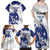 Bosnia and Herzegovina Football Custom Family Matching Off Shoulder Maxi Dress and Hawaiian Shirt Go Zmajevi Mi smo uz vas White Version - Wonder Print Shop