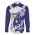 Bosnia and Herzegovina Football Custom Family Matching Off Shoulder Maxi Dress and Hawaiian Shirt Go Zmajevi Mi smo uz vas White Version - Wonder Print Shop
