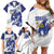 Bosnia and Herzegovina Football Custom Family Matching Off Shoulder Short Dress and Hawaiian Shirt Go Zmajevi Mi smo uz vas White Version - Wonder Print Shop