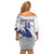 Bosnia and Herzegovina Football Custom Family Matching Off Shoulder Short Dress and Hawaiian Shirt Go Zmajevi Mi smo uz vas White Version - Wonder Print Shop