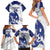 Bosnia and Herzegovina Football Custom Family Matching Short Sleeve Bodycon Dress and Hawaiian Shirt Go Zmajevi Mi smo uz vas White Version - Wonder Print Shop