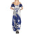 Bosnia and Herzegovina Football Custom Family Matching Summer Maxi Dress and Hawaiian Shirt Go Zmajevi Mi smo uz vas White Version - Wonder Print Shop