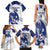 Bosnia and Herzegovina Football Custom Family Matching Tank Maxi Dress and Hawaiian Shirt Go Zmajevi Mi smo uz vas White Version - Wonder Print Shop